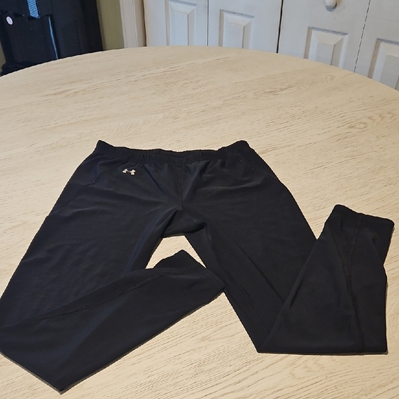 Under Armour Jet Black Active Leggings - Picture 1 of 5
